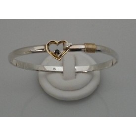 RA115S4MB Heart with Sapphire Bangle 